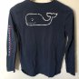 Vineyard Vines Boys Long Sleeves Whale Logo T-Shirt Blue Sz L (14)