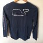 Vineyard Vines Boys Long Sleeves Whale Logo T-Shirt Blue Sz L (14)