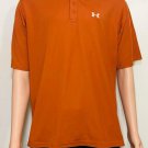 Under Armour Men’s Solid Orange Golf Short Sleeve Athletic Polo Shirt Sz M