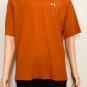 Under Armour Menâs Solid Orange Golf Short Sleeve Athletic Polo Shirt Sz M