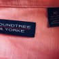 Roundtree & Yorke Button Up Short Sleeve Casual Mens Shirt Sz XL