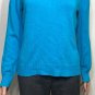 Lauren Ralph Lauren Women Pullover Button Turtleneck Sweater Blue Sz PL