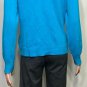 Lauren Ralph Lauren Women Pullover Button Turtleneck Sweater Blue Sz PL