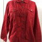 Chico's Women Button Down Khaki Long Sleeves Collar Shirt w/ Chest Pockets Sz 2