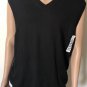 Turnbury Extra Fine Wool Biella Yarn Men's V-Neck Sweater Sz Black, Blue XL