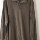 Polo Ralph Lauren Men's Long Sleeve Polo Shirt Solid Brown Size XL Polo Ralph Lauren Men's Long Sleeve Polo Shirt Solid Brown Size XL