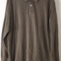 Polo Ralph Lauren Men's Long Sleeve Polo Shirt Solid Brown Size XL