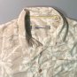 Tommy Bahama Mens Hawaiian Button Down 100% Silk Floral Shirt Size Medium
