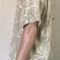Tommy Bahama Mens Hawaiian Button Down 100% Silk Floral Shirt Size Medium