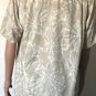 Tommy Bahama Mens Hawaiian Button Down 100% Silk Floral Shirt Size Medium