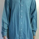 J.Crew Men's Button Up Blue Dress Shirt 100% Cotton Size XL
