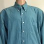 J.Crew Men's Button Up Blue Dress Shirt 100% Cotton Size XL