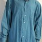 J.Crew Men's Button Up Blue Dress Shirt 100% Cotton Size XL