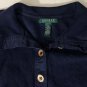 Lauren Ralph Lauren Womens 5 Gold Buttons Pullover Sweater Blue Size L