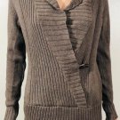 Banana Republic Womens Cotton Blend Knit Sweater Toggle Closure Brown Sz S Banana Republic Womens Cotton Blend Knit Sweater Toggle Closure Brown Sz S