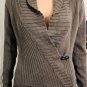 Banana Republic Womens Cotton Blend Knit Sweater Toggle Closure Brown Sz S