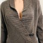 Banana Republic Womens Cotton Blend Knit Sweater Toggle Closure Brown Sz S