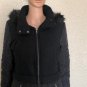 Celebrity Pink Womens Winter Jacket Parka 3/4 Wool Top  Black  Hooded Size M