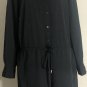 Lauren Ralph Lauren Women's Partial Button Tie Waist Long Sleeve Romper Sz 10