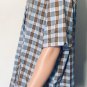 Roundtree & Yorke Men's Short Sleeve Button Down Brown Plaid Shirt Sz XL