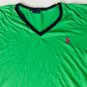 Ralph Lauren Sport Womens V-Neck Short Sleeve Green Shirt Size M