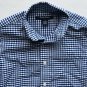 Brooks Brothers Fleece Boys&acirc;�� Blue Gingham Button Down Non iron Shirt Size Small