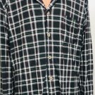 Tommy Bahama Mens Long Sleeve Sleep Shirt Plaid Pajamas Black Red Green NWT