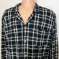 Tommy Bahama Mens Long Sleeve Sleep Shirt Plaid Pajamas Black Red Green NWT