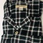 Tommy Bahama Mens Long Sleeve Sleep Shirt Plaid Pajamas Black Red Green NWT