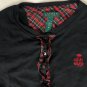 Lauren Ralph Lauren Womens Henley Long Sleeve Top Shirt Black Sz M