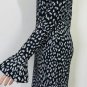 Michael Kors Metallic Leopard Print Bell Sleeve Bodycon Dress Sz XS