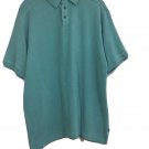 Tommy Bahama Men's Short Sleeves 72% Silk 28% Green Polo Shirt Sz L Tommy Bahama Men's Short Sleeves 72% Silk 28% Green Polo Shirt Sz L