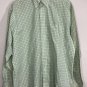 Brooks Brothers Est 1818 Non Iron Men&acirc;��s L/S Green Plaids Checks Dress Shirt Sz L