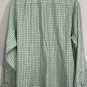 Brooks Brothers Est 1818 Non Iron Men&acirc;��s L/S Green Plaids Checks Dress Shirt Sz L