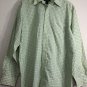 Brooks Brothers Est 1818 Non Iron Men&acirc;��s L/S Green Plaids Checks Dress Shirt Sz L