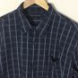 French Connection Men's Long Sleeve Button Up Plaid Shirt Size Large