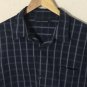 French Connection Men's Long Sleeve Button Up Plaid Shirt Size Large
