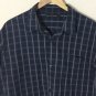 French Connection Men's Long Sleeve Button Up Plaid Shirt Size Large