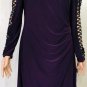 Lauren Ralph Lauren Womens Open Spiral Long Sleeve Ruched Sheath Dress Sz 12 NWT