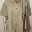 RockPoint Outdoor S/S Button-Up Khaki Brown Shirt Womens Size 2XL, 3XL NWT RockPoint Outdoor S/S Button-Up Khaki Brown Shirt Womens Size 2XL, 3XL NWT