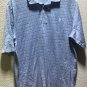 Polo Golf Ralph Lauren Blue Striped Short Sleeve Pima Cotton Shirt Men's Sz M