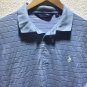 Polo Golf Ralph Lauren Blue Striped Short Sleeve Pima Cotton Shirt Men's Sz M
