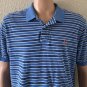 Polo Ralph Lauren Blue With White Stripes Short Sleeve Polo Shirt mens XL