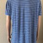 Polo Ralph Lauren Blue With White Stripes Short Sleeve Polo Shirt mens XL