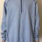 Tommy Bahama Mens 1/4 Zip Reversible Pullover Sweater Blue Sz 2XL