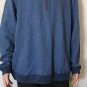 Tommy Bahama Mens 1/4 Zip Reversible Pullover Sweater Blue Sz 2XL