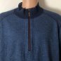 Tommy Bahama Mens 1/4 Zip Reversible Pullover Sweater Blue Sz 2XL