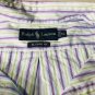 Ralph Lauren Classic Fit Mens Striped Dress Shirt Size XL