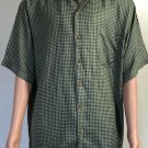 Tommy Bahama Mens 100% Silk Check Short Sleeve Button Down Shirt Size M. Tommy Bahama Mens 100% Silk Check Short Sleeve Button Down Shirt Size M.