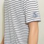 PGA Authentic Performance Mens Polo Golf White Striped Shirt Sz M